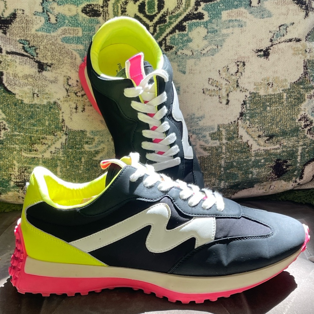 Neon Pink & Yellow Sneakers - Project Cloud